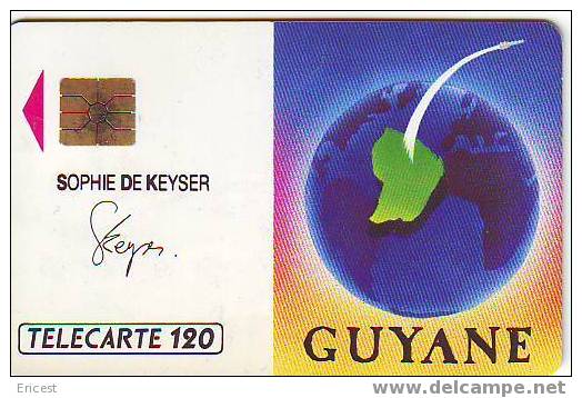 GUYANE ET ESPACE 120U SO2 12.89 ETAT COURANT (Traces Recto Et Verso) - 1989