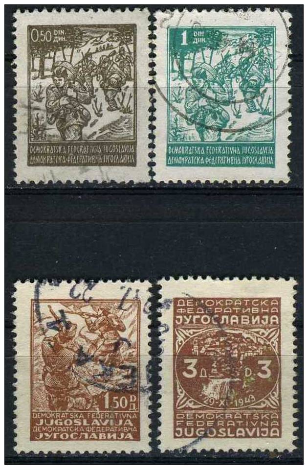 PIA - YUG - 1945 - Partigiani - (Un 422-33) - Used Stamps