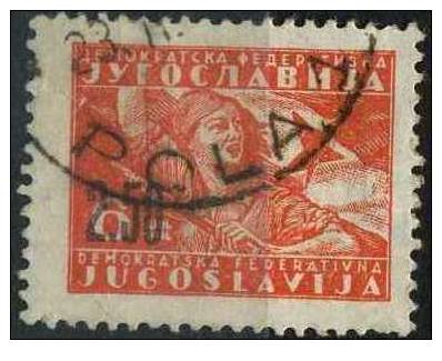 PIA - YUG - 1946 - Partigiani  Colori Cambiati E Nuovo Valore In Soprastampa -  (Un 440-41) - Used Stamps