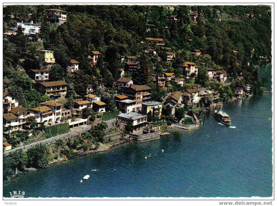 Carte Postale SUISSE Porto-Ronco (Lago Maggiore)  Veduta Aerea  édit : IRIS - Ronco Sopra Ascona