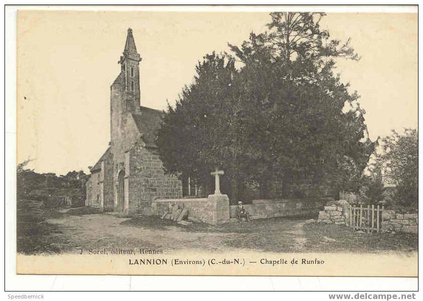 6892 Environs De Lannion . Chapelle De Runfao . Sorel Rennes - Lannion