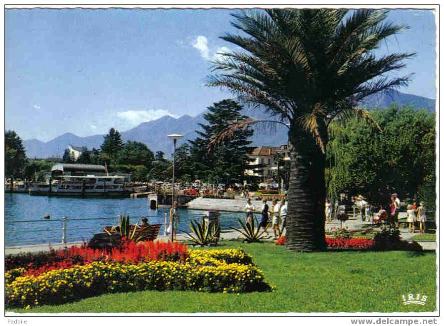 Carte Postale SUISSE Locarno-Lungolago  "Lago Maggiore" édit : IRIS - Locarno