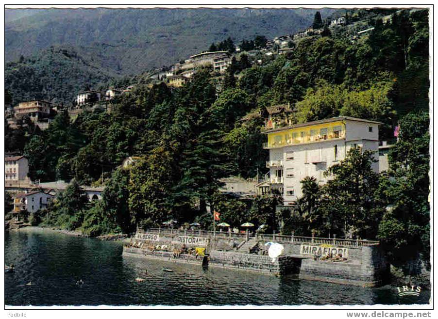 Carte Postale SUISSE -Brissago Albergo MIRAFIORI  Auberge   "Lago Maggiore"  Lac Majeur  édit : IRIS - Brissago