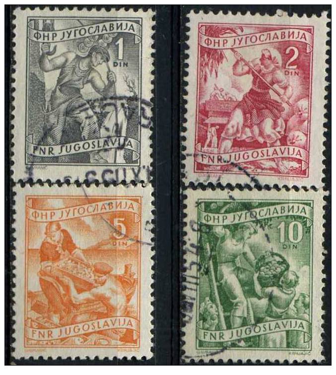 PIA - YUG - 1951 - Attività Industriali - (Un 588-99) - Used Stamps