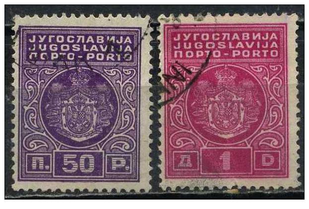 PIA - YUG -1931 - Segnatasse - T.Taxe -Post Pay - (Un 78A-82A) - Postage Due