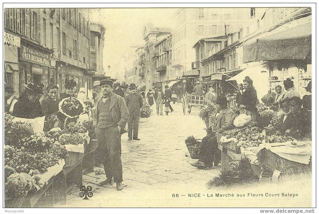 Reproduction CPA – Nice – Le Marché Aux Fleurs Cours Saleya - Mercati, Feste