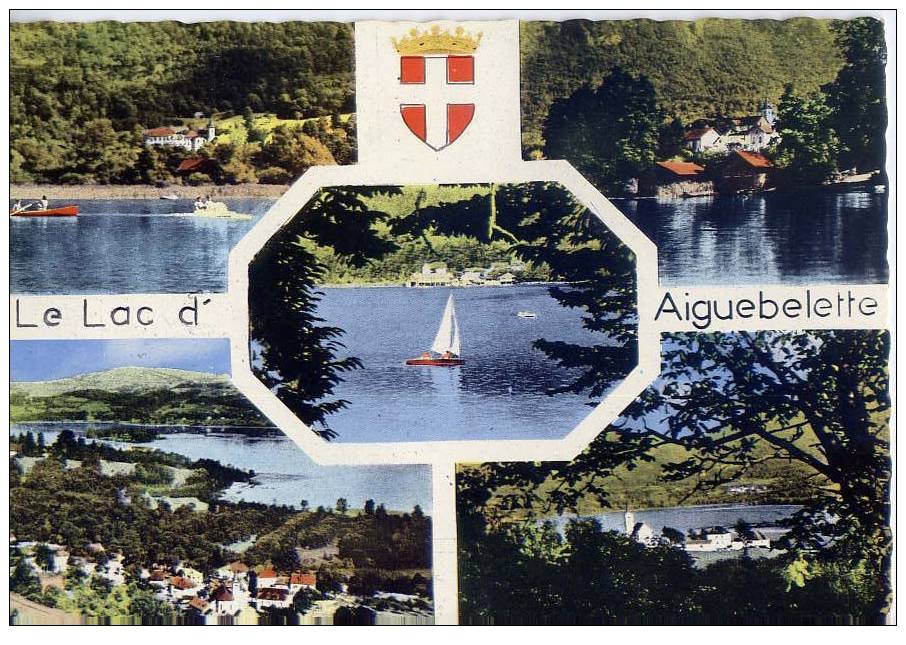 Le Lac D'Aiguebelette-env 1960-1970--Vues Diverses(Lépin Et St Alban),csm Gd Format N° 535 éd Edy--jolie Carte-- - Autres & Non Classés