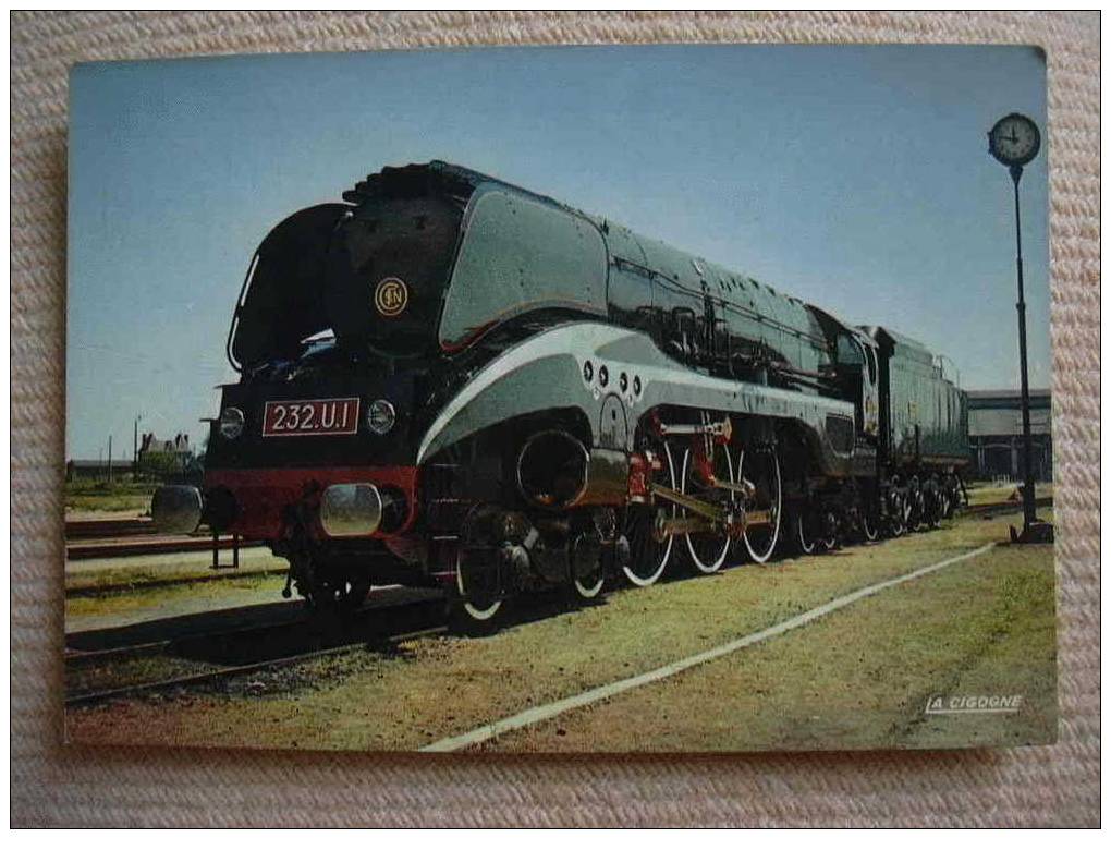 MULHOUSE MUSEE DU  CHEMIN DE FER LOCOMOTIVE 232 U I SNCF 1949 - Métro