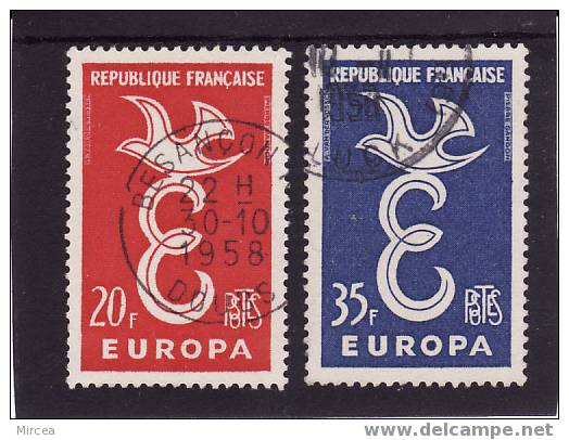 7831 - France 1958 -  Yv.no.1173/4 Obliteres - 1958