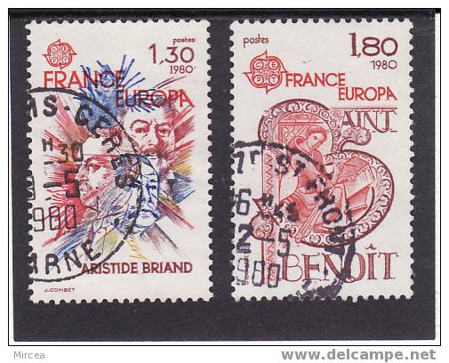 France  Yv.no.2085/6 Obliteres,serie Complete - 1980