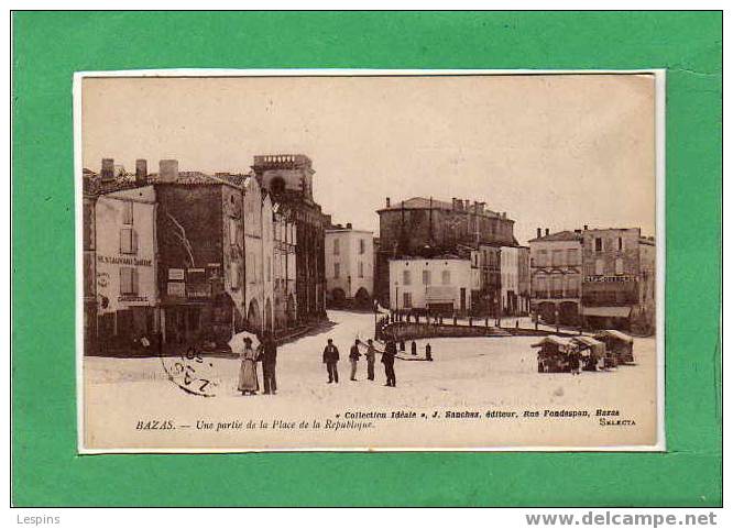 BAZAS -- Une Partie De La Place De La République - Bazas