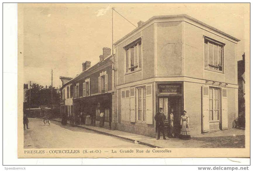 6791 PRESLES COURCELLES Café Soleil D'or Grande Rue De Courcelles Frémont Beaumont Oise - Presles