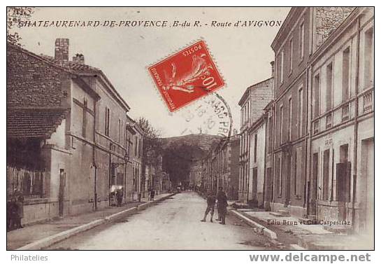 CHATEAURENARD  ROUTE D AVIGNON 1917 - Chateaurenard