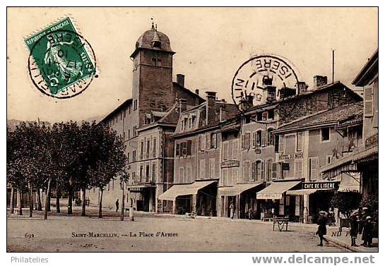 ST MARCELLIN   PLACE D ARMES  1910 - Saint-Marcellin