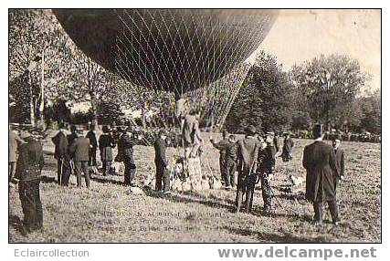 Thème Aviation. Montgolfière .Lancement Du Ballon De La Vaulx    (voir Scan) - Globos