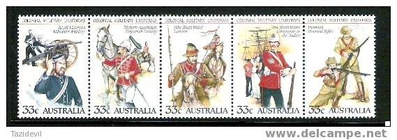 Australia - 1985 Colonial Military Uniforms. Scott 945. MNH - Mint Stamps