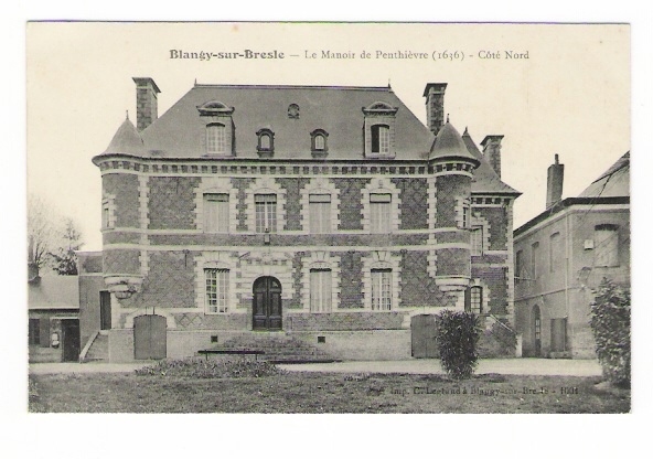 BLANGY-SUR-BRESLE   -   LE  MANOIR  DE  PENTHIÈVRE  ( Châteu De 1636 ) - Côté  Nord - Blangy-sur-Bresle