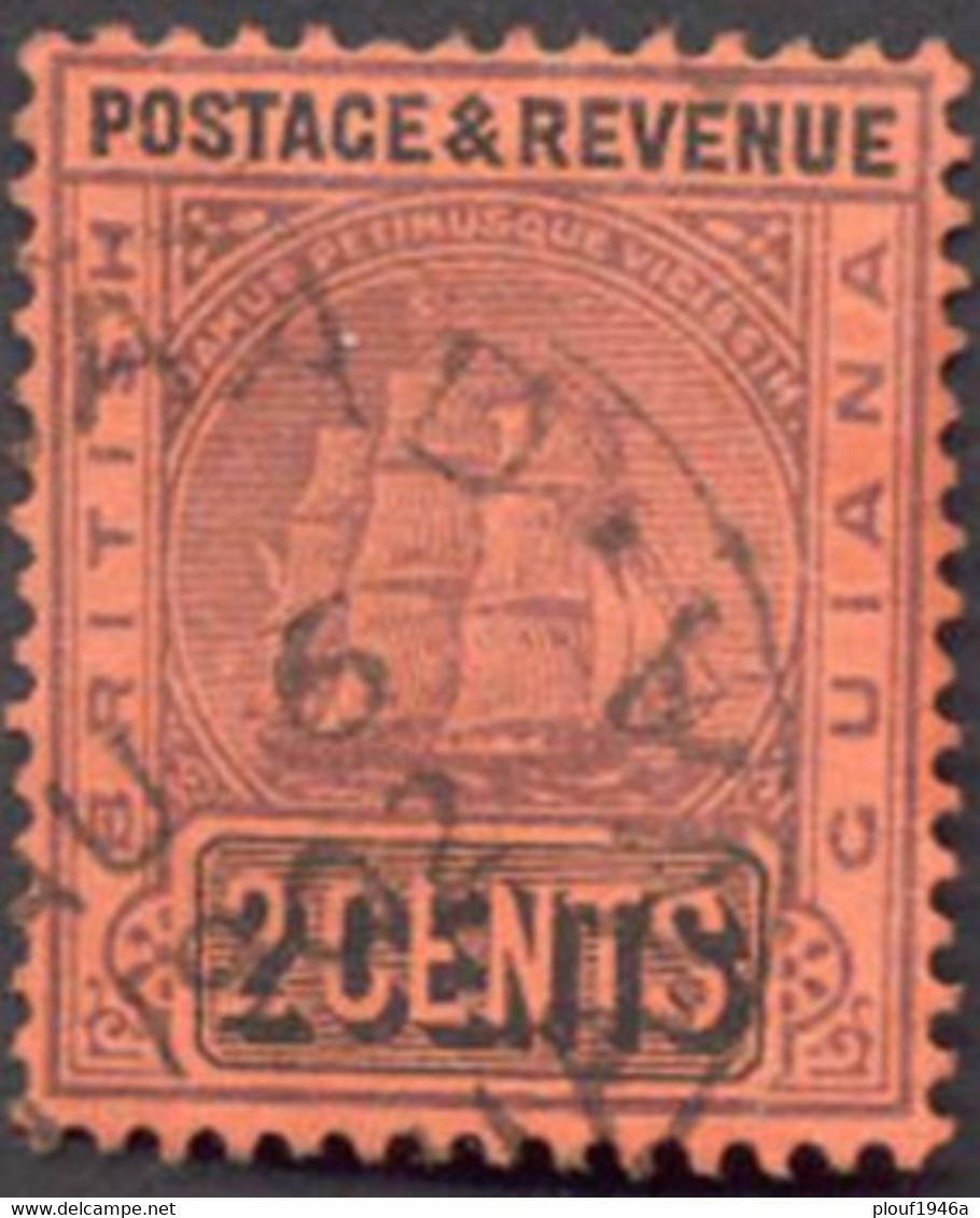 Pays : 214 (Guyane Britannique)  Yvert Et Tellier N° :  82 (o) - Guyane Britannique (...-1966)