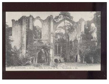 14793 Dammarie Les Lys Ruines De L'abbaye Du Lys Vue Générale édit.LL N°2 Belle Carte - Dammarie Les Lys