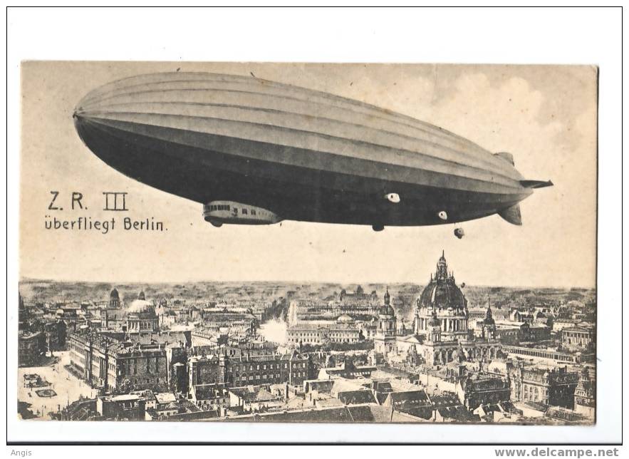 CPA---- ALLEMAGNE----BERLIN----BALLON----ZEPPELIN-----UBBERFLIEGT BERLIN - Gutach (Breisgau)