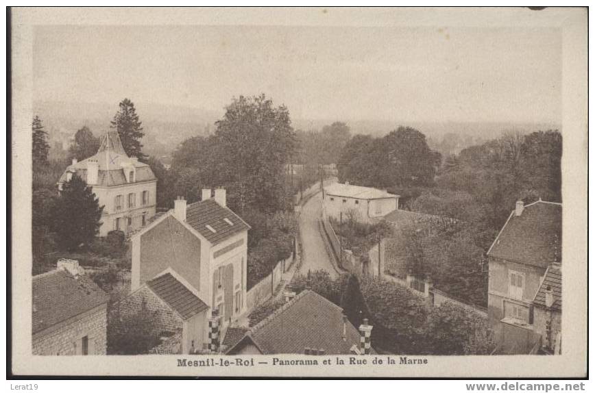 78..YVELINES..MESNIL LE ROI....PANORAMA ET LA RUE DE LA MARNE. ECRITE....‹(•¿•)› - Chevreuse