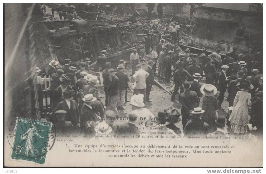 78..YVELINES...VILLEPREUX..CATASTROPHE DU 18 JUIN 1910....... ECRITE....‹(•¿•)› - Villepreux