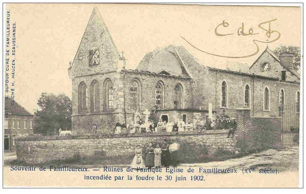 FAMILLEUREUX - RUINES DE L'ANTIQUE EGLISE ... - Seneffe