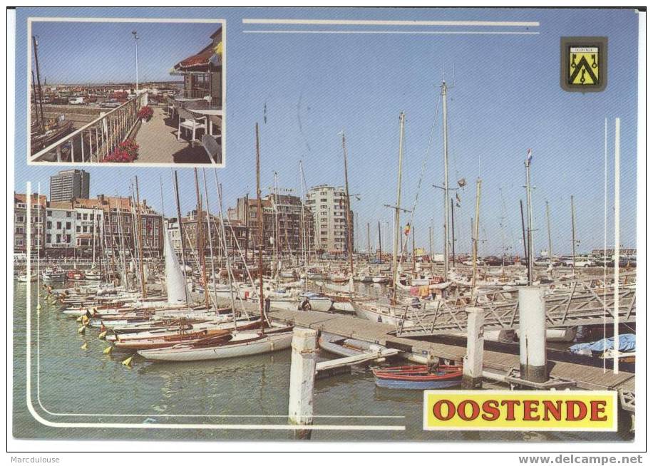 Oostende. Ostende. 2 Zichten: Jachthaven. 2 Vues: Port De Plaisance. Stadswapens. Armoiries De La Ville. Postzegel 2203. - Oostende