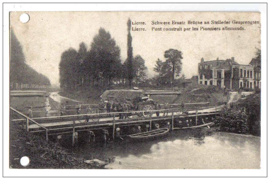 4767 -  LIERRE - Pont Construit Par Les Pionniers Allemands - Lier
