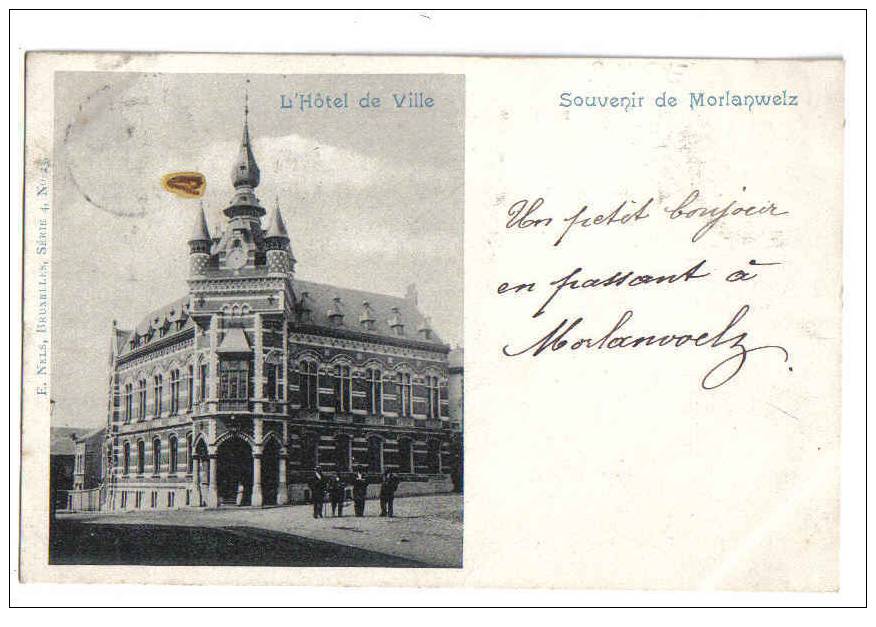 4902 - Souvenir De MORLANWELZ - L' Hôtel De Ville  *Nels Série 4 N° 23* - Morlanwelz