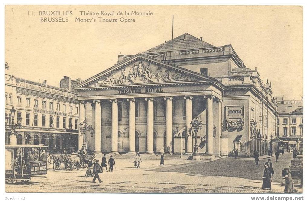 Belgique.Bruxelles.Théâtr E  Royal De La Monnaie.Belle Cpa. - Other & Unclassified