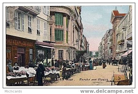 CPA 06 NICE - Marche Aux Fleurs - Marchés, Fêtes