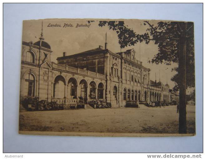 LANDAU. Pfalz, Bahnof. - Landau