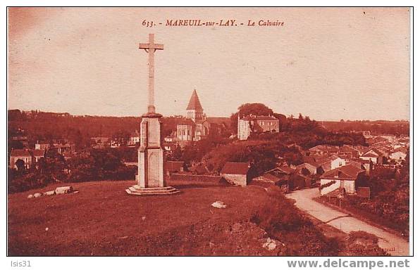 Dép 85 - F9 - Mareuil Sur Lay - Le Calvaire - Bon état - Mareuil Sur Lay Dissais