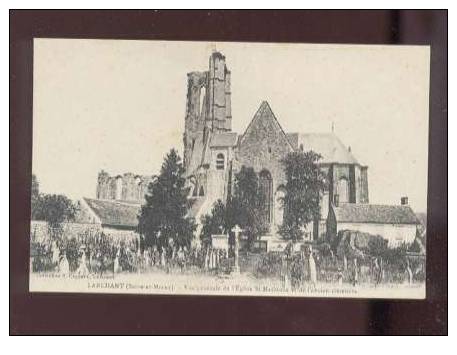 14854 Larchant Vue Générale De L'église St Mathurin & De L'ancien Cimetière édit.coquard Belle Carte - Larchant