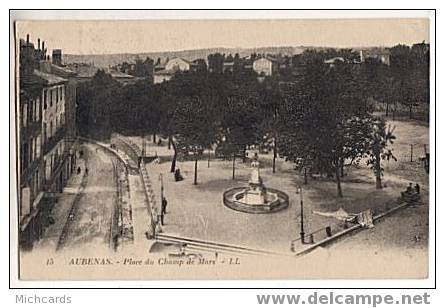 CPA 07 AUBENAS - Place Du Champ De Mars - Aubenas