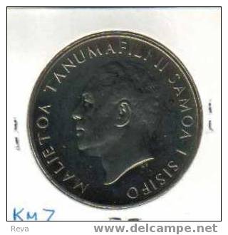 SAMOA $1 TALA EMBLEM FRONT  MAN HEAD BACK 1967 1ST ISSUE SPECIMEN PROOF LIKE  KM7 READ DESCRIPTION CAREFULLY !!! - Samoa