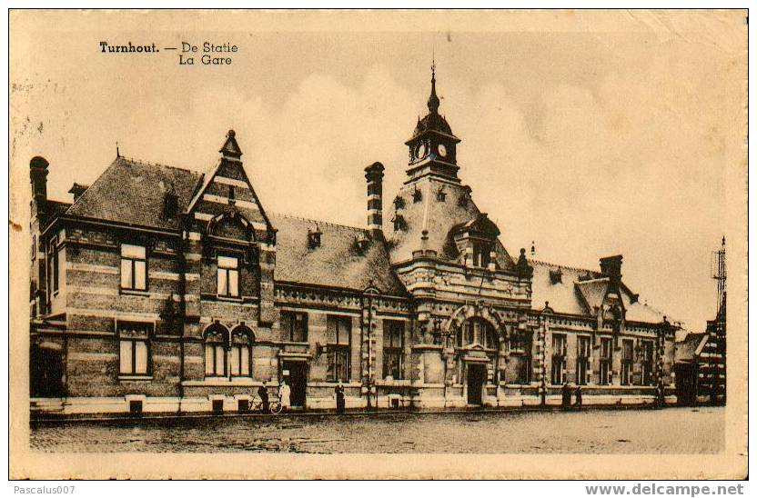 A00022 - Carte Postale - Gare De Turnhout Rare Car Envoi De SM - 03-10-1948 - Turnhout