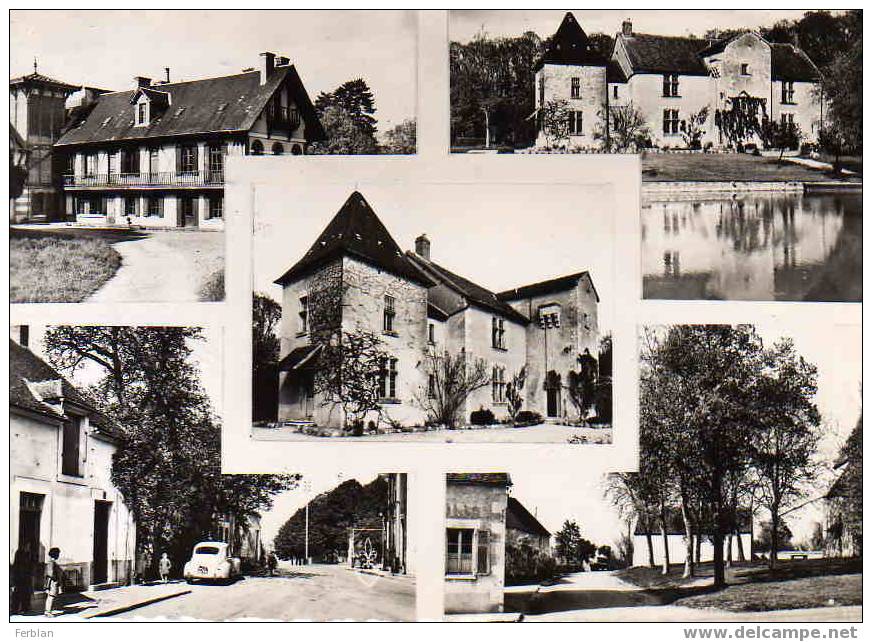 58.COSNE COURS SUR LOIRE. COURS. Le Chalet,Chateau Des Granges,Place De La Vilette Et Place De L´Eglise. Carte Dentelée. - Cosne Cours Sur Loire