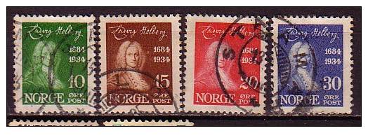 Q7598 - NORWAY NORVEGE Yv N°160/63 - Used Stamps