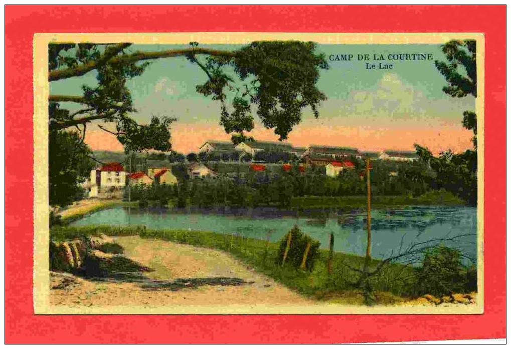 CAMP DE LA COURTINE 1935 LE LAC CARTE EN BON ETAT - La Courtine