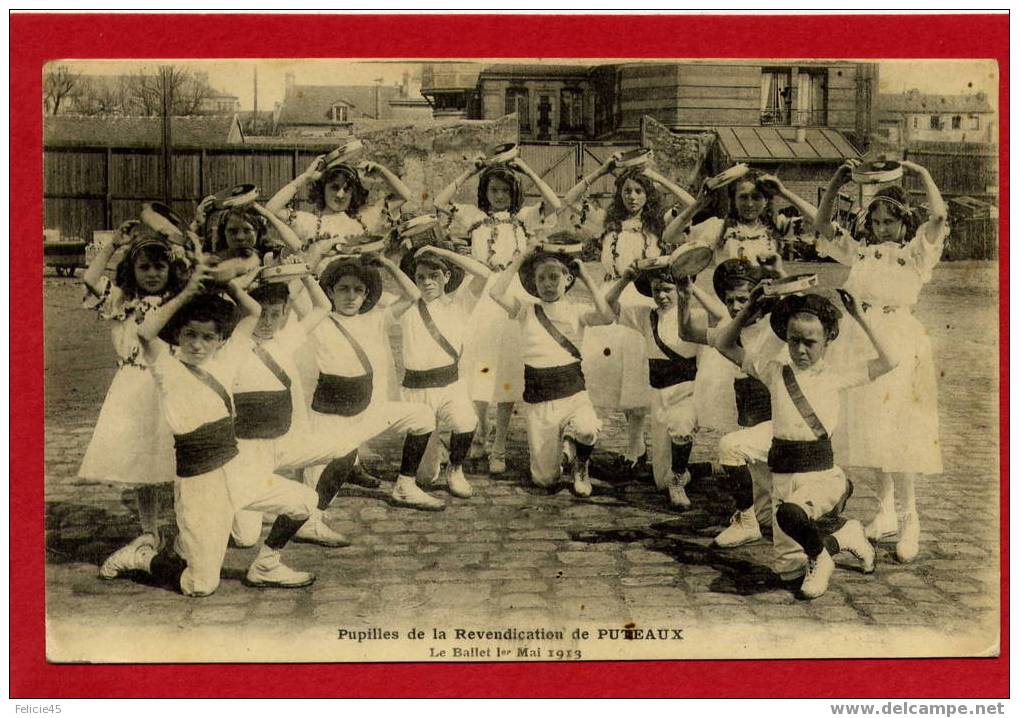 1817 PUTEAUX - Pupilles De La Revendication - Le Ballet Du 1er Mai 1913 - Peu Courante - Puteaux