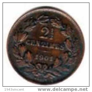 M 120 - 2 1/2 CENTIMES 1901 LUXEMBOURG - Superbe - - Luxembourg