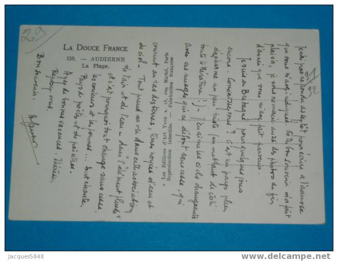 29) Audierne - N° 159 - Vue Générale Sur Les Villas Et La Plage  -  - EDIT Yvon  - Tres Belle Carte - Audierne