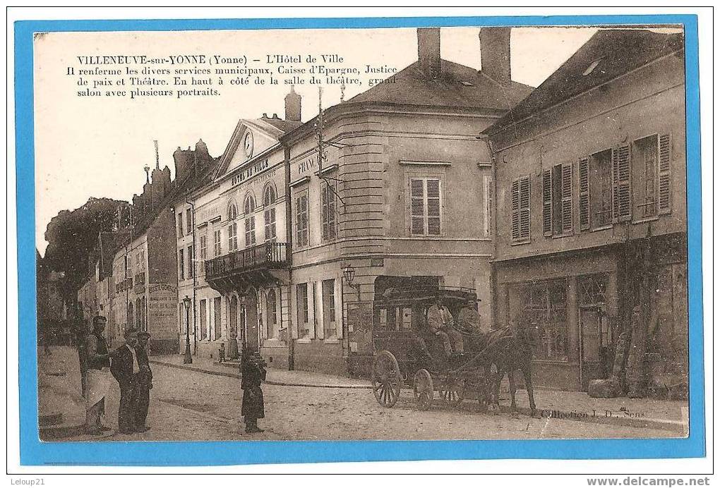 Villeneuve Sur Yonne - L´hôtel De Ville - Villeneuve-sur-Yonne