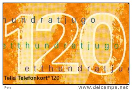 SWEDEN 120 UNITS  CARTOON AD  NEW  DENOMINATION OF  "120 UNITS"   SPECIAL PRICE - Sweden