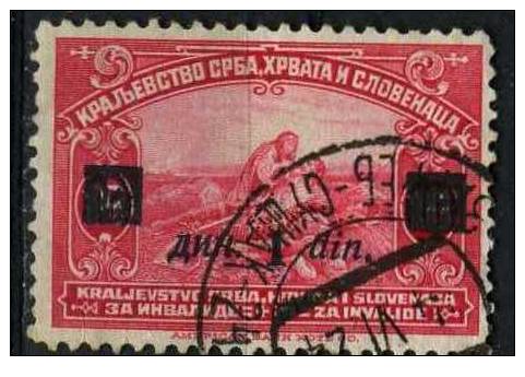 PIA - YUG - 1922 - Pro Invalidi Di Guerra Soprastampato - (Un 143) - Oblitérés