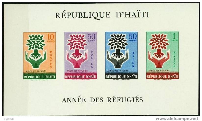 HAITI Bloc 13 ** MNH Année Mondiale Du Réfugié Refugee 1960 - Haití