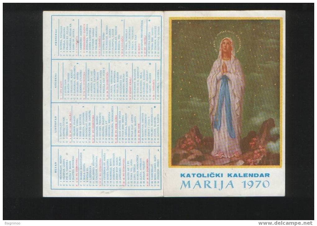 KATOLIC CALENDAR - Small : 1961-70