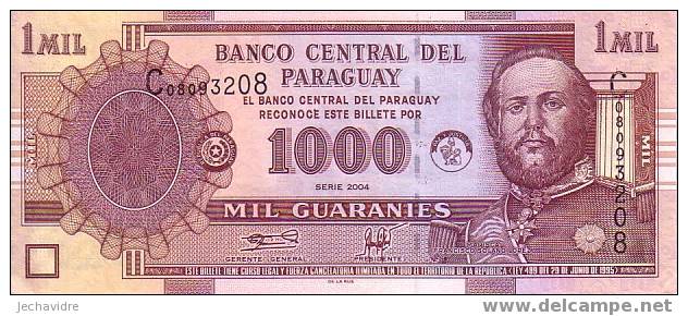 PARAGUAY   1 000 Guaranies  Emission De 2004   Pick 214    ***** QUALITE  XF ***** - Paraguay